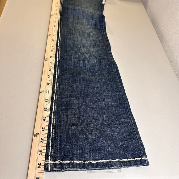 NWT Laguna Beach Jean Co. Hand Stitched Hand Made Blue Denim Jeans Size 28 - Picture 11 of 12